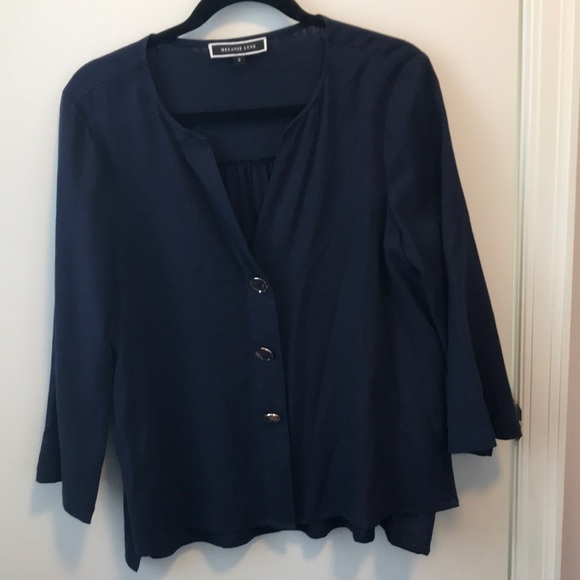 Melanie Lyne linen blend top, size 6 - Picture 1 of 7